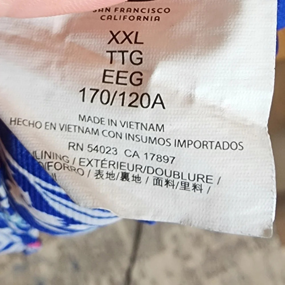 Old Navy Bird Sleeveless maxi dress. Blue Floral. Women's size XXL - Picture 13 of 15